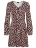Laura Scott Jerseykleid in bordeaux-gemustert