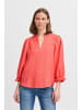 b.young Langarmbluse BYGAIYA BLOUSE - 20816413 lockere Bluse mit V-Ausschnitt in Rot