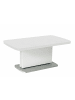 58 aufm Kessel COUCHTISCH höhenverstellbar und ausziehbar Clovis 110x53x63 Weiß