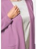 GOLDNER Cardigan in langer offener Form in flieder