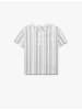 KOTON SHIRTS SS in Ecru Gestreift