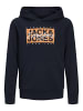 JACK & JONES Junior Kapuzenpullover in Sky Captain