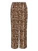 Kaffe Casual Hose KAdacia Loose fit in Naturel Leopard Print