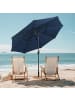 COSTWAY 300cm Sonnenschirm windfest stabil in Dunkelblau