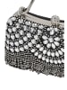faina Women Top-Handle Bag With Rhinestones in Black