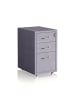 relaxdays Rollcontainer in Grau - (B)28 x (H)45,5 x (T)41 cm