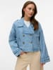 Vero Moda Trenchcoat in Light Blue Denim