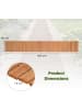COSTWAY Rollweg Holz 245cm Gartenweg in Hellbraun