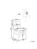 Beliani 2er-Set Esszimmerstuhl AVALON in Braun/Beige