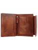 mano Donna Aurona Geldbörse RFID Leder 14 cm cognac