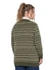 Ulla Popken Strickjacke in dunkel khaki
