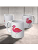 Mr. & Mrs. Panda Kaffeetasse Flamingo Classic ohne Spruch in Weiß