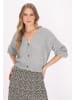 DreiMaster Damen Cardigan in Grau Melange