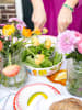 Blond Amsterdam 2tlg. Salatbesteck Set Streifen EB in Rosa - 25cm
