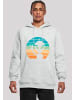 F4NT4STIC Hoodie Alien Piece Sonnenuntergang in grau meliert
