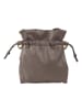 Umhängetasche Leder 18 cm taupe