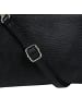 Toscanto Leder Umhängetasche, Handgelenktasche Toscanto Tasche schwarz ca. 23cm