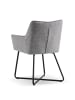 B&D Home 2er-Set: Esszimmerstuhl BREIGHT in Grau - (B)56 x (H)83 x (T)59 cm