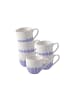 Villeroy & Boch 6er Set Espressotassen Fleur Couleur 70 ml in Bleu
