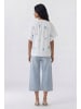 Oui Bluse in white blue
