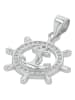 Adeliás Damen Anhänger Steuerrad aus 925 Silber in silber