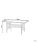 Beliani Esstisch VITERBO in Grau - (W) 80 x (H) 74 x (L) 145 cm