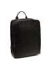 The Chesterfield Brand Wax Pull Up Rucksack Leder 40 cm Laptopfach in schwarz