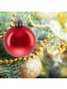 relaxdays 50-tlg. Weihnachtskugeln Set in Rot