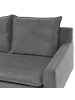 Beliani Ecksofa ELVENES in Grau/Braun - (W) 206 x (H) 69 x (L) 140 cm