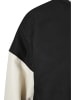 Urban Classics College Jacket in black/palewhite