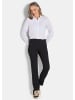 GOLDNER Kurzgröße:  Bengalinjeans Slim Fit Hose LOUISA in Denim-Style in schwarz