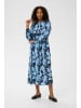 Kaffe Kleid KAsasia Loose fit in Blue Snake Flower