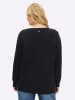sheego Pullover in schwarz