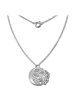 SilberDream 925 Sterling Silber Damen SilberDream Halsketten Doppel Plakette  ca. 45cm