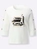creation L Shirt in ecru-schwarz-bedruckt