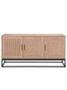 home24 Sideboard Hult mit 3 Türen in Pappel Hell