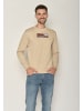 GreenBomb Sweatshirt Nature River Trip in Kaffee Latte