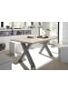 58 aufm Kessel ESSTISCH ausziehbar Eike 3 140 x 90 x 75 Esszimmertisch Graphit/Sandeiche