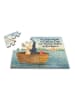 Mr. & Mrs. Panda Puzzle Pinguin Angelboot Design mit Spruch in Weiß