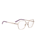 Love Moschino Frauen Optische Fassungen Trapezförmig Rose Gold