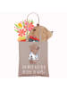 Mr. & Mrs. Panda Tote Bag Arzt Held mit Spruch in Braun Pastell