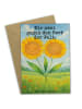 Mr. & Mrs. Panda Grußkarte Blume Sonnenblume Design mit Spruch in Weiß