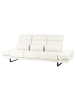 Beliani 3-Sitzer Sofa IKAST in Weiß/Schwarz - (W) 255 x (H) 87 x (L) 105 cm