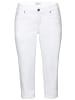 sheego Caprijeans in white denim