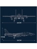 Reobrix 33032 Kampfjet Klemmbaustein 1600 Teile 66cm