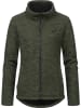 ragwear Strickjacke Liram Melange in Dark Olive