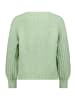 CARTOON Strickpullover mit Rundhalsausschnitt in Green Melange