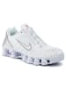 Nike Sneaker Shox in White/White-Metallic Silver-Max Orange