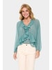 SAINT TROPEZ Bluse langarm JacelynSZ Lockere Passform in Sagebrush Green