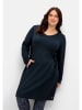 sheego Sweatkleid in nachtblau